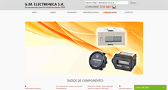 Desktop Screenshot of gmelectronica.com.ar