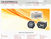 Tablet Screenshot of gmelectronica.com.ar